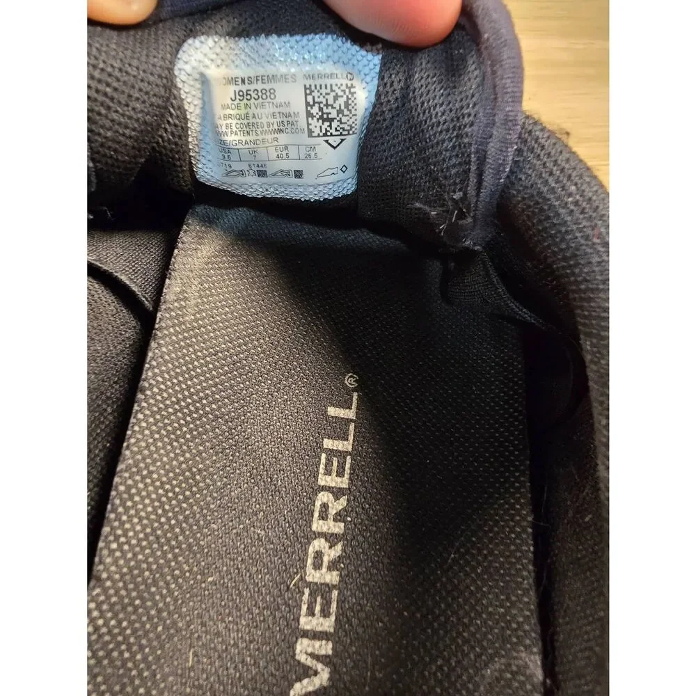 Merrell Alpine Cross Sneakers Hiking Women's Size 9.5 Black